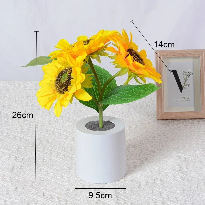 Vabena Rechargeable Sunflower LED Accent Light | Ambient Decor