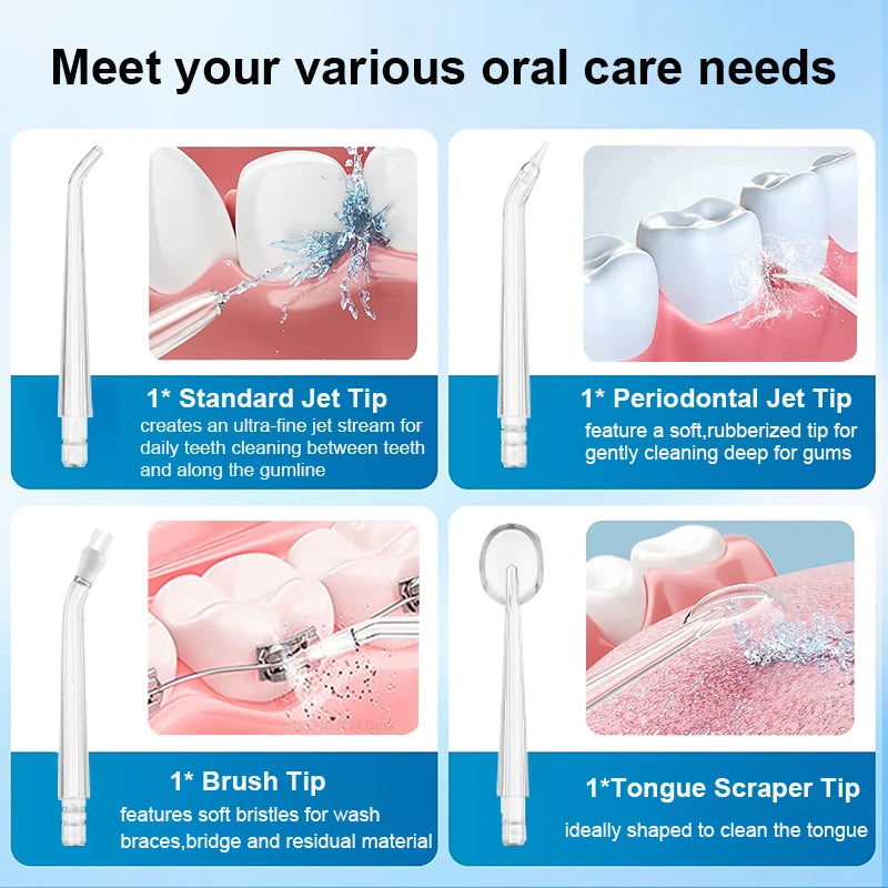 Vabena Electric Oral Irrigator - 3 Modes, USB Rechargeable for Superior Dental Care