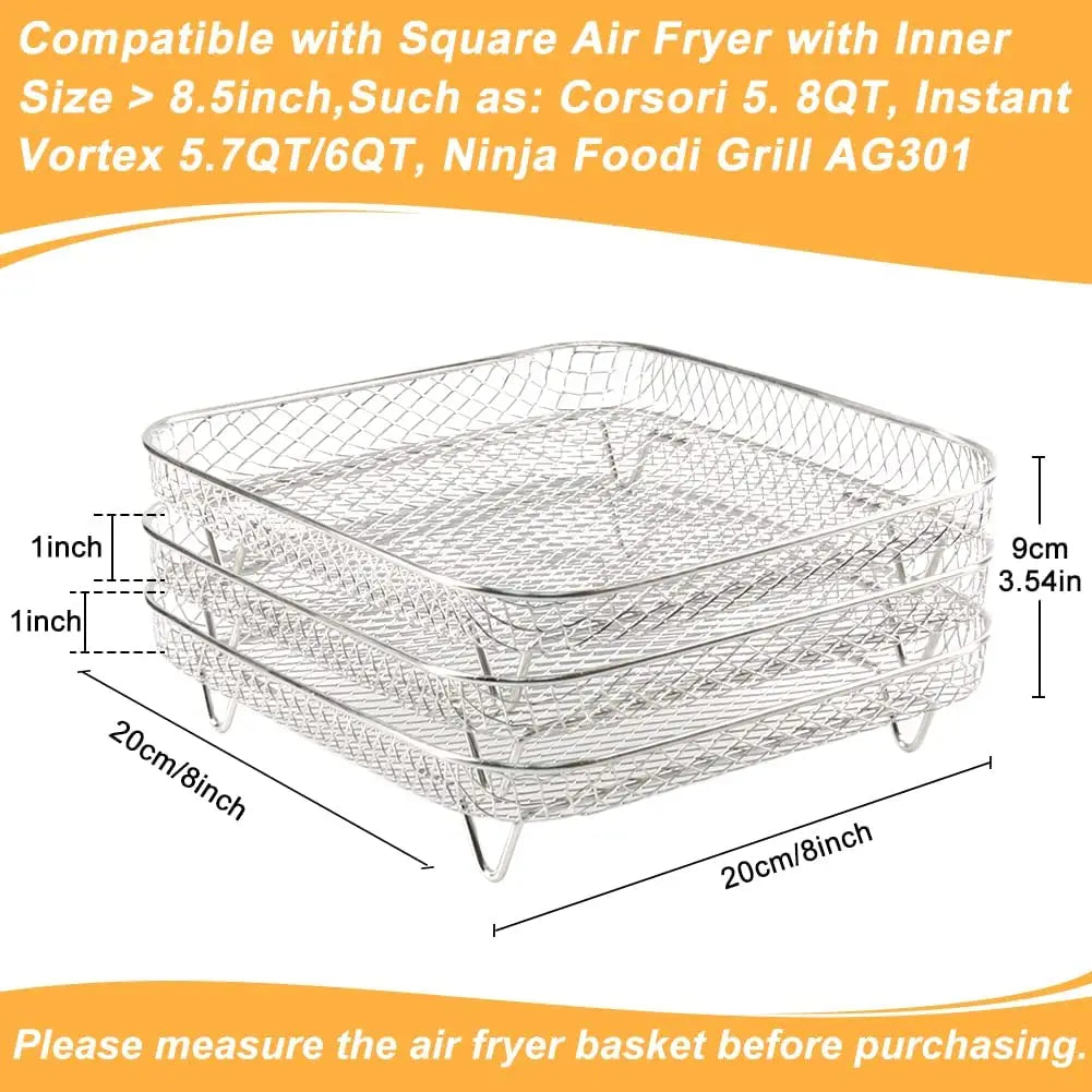 Crispy Chips Non-Stick Baking Basket Tray | Oven Fryer Mesh Pan