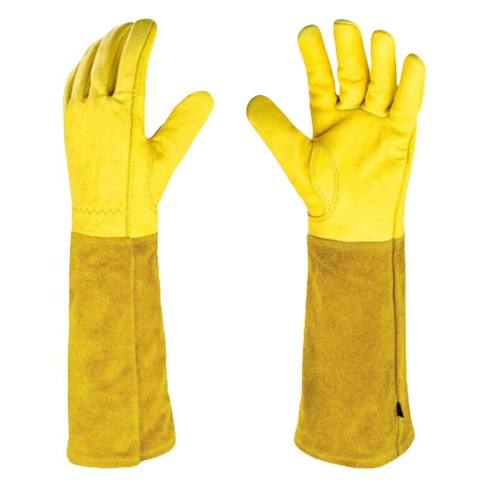 Long Thorn Proof Garden Gloves for Rose Pruning - Elbow Protection for Women & Men