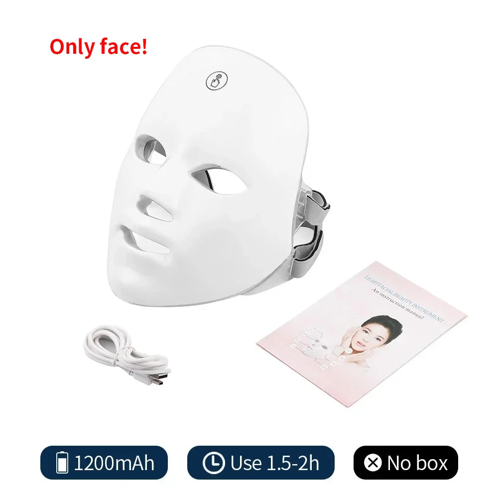 Vabena Wireless LED Mask: 7-Color Photon Therapy for Youthful Skin