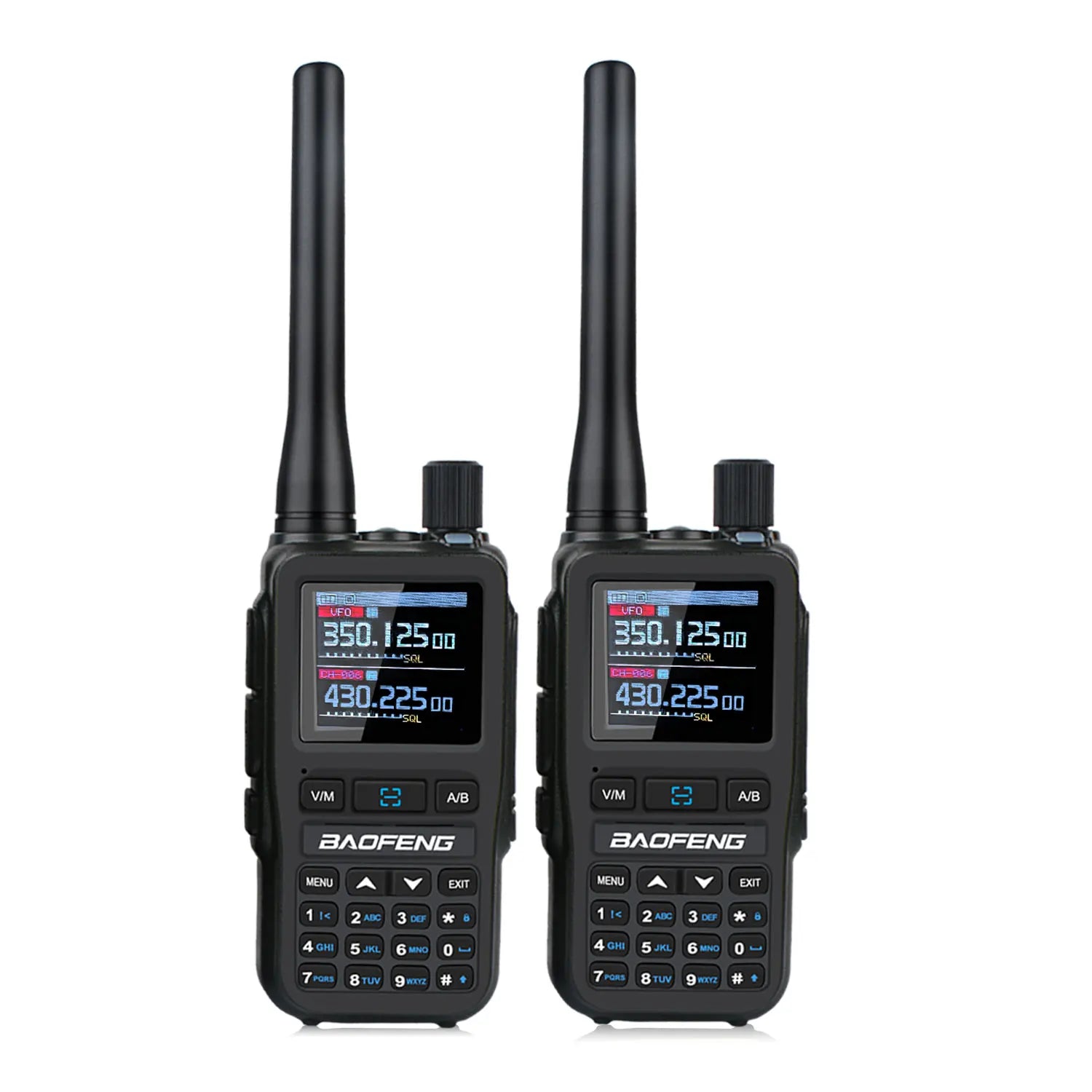 Baofeng UV-5R Mini 2PCS Dual Band Walkie Talkie - Compact 5W Amateur Radio with Air Band Rx & Type-C
