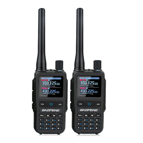 Baofeng UV-5R Mini 2PCS Dual Band Walkie Talkie - Compact 5W Amateur Radio with Air Band Rx & Type-C