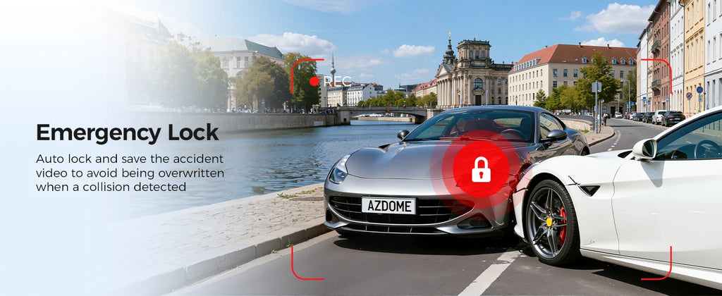 AZDOME M550 Pro 4K Dash Cam with GPS, WiFi & Night Vision