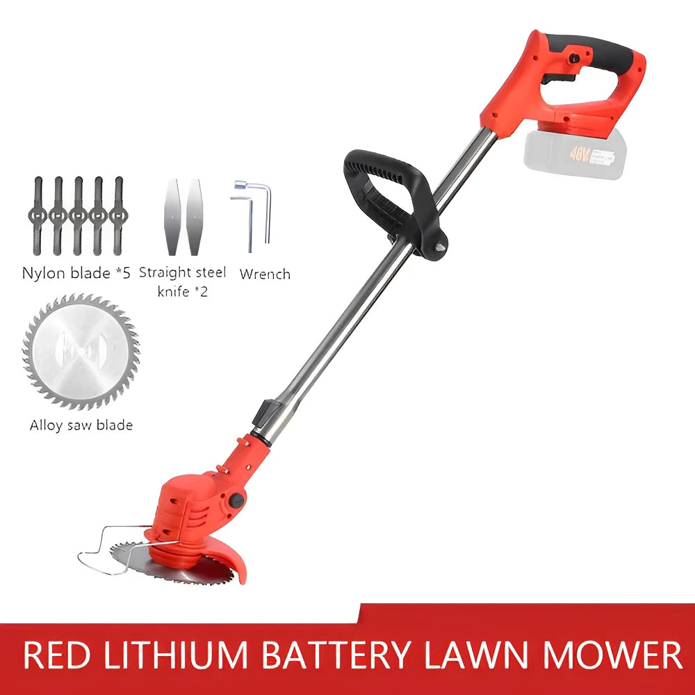 2026 Cordless Electric Grass Trimmer & Lawn Mower – Adjustable Garden Tool, Makita 21V Compatible