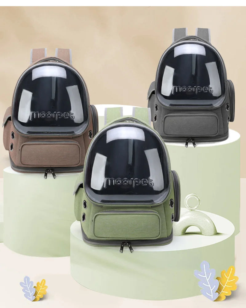 Transparent Pet Carrier Backpack for Cats & Small Dogs | Travel Bag