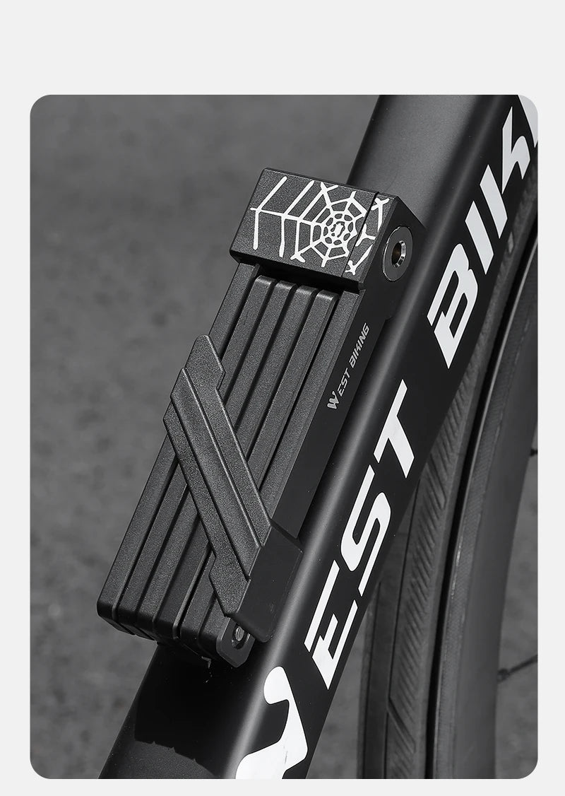 WEST BIKING Foldable Bike & Motorcycle Lock - Key & Password Security