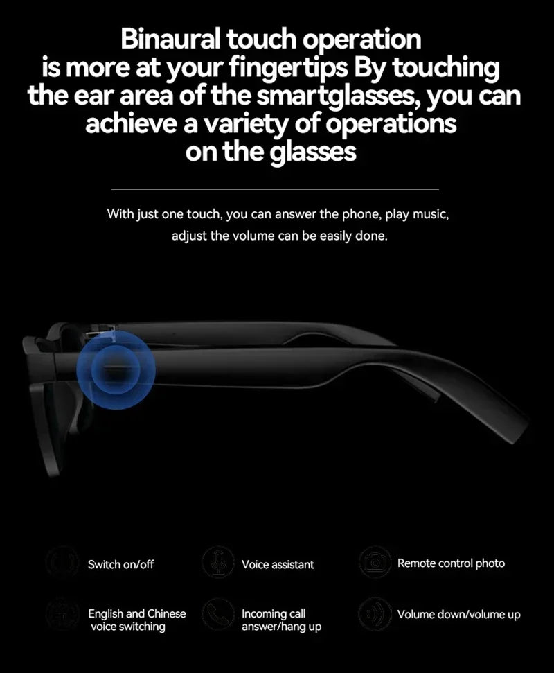 Lenovo Smart Camera Glasses - Bluetooth 5.4 Photo Recording