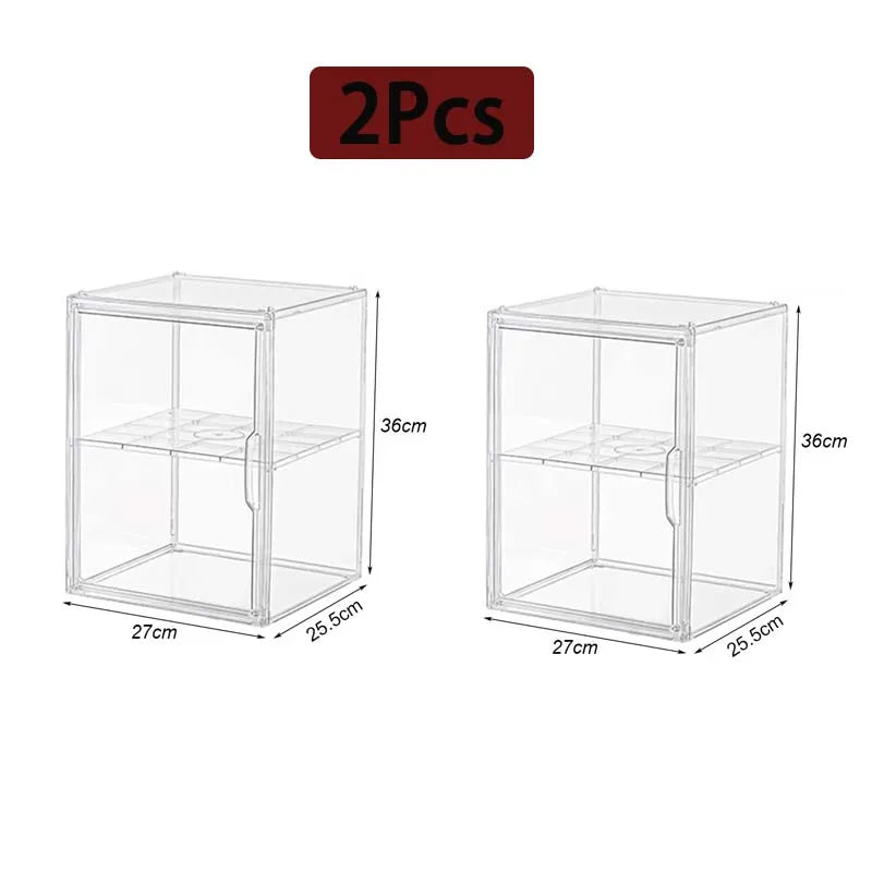 Large Capacity Clear Acrylic Organizer Box for Figures, Blind Boxes & Makeup