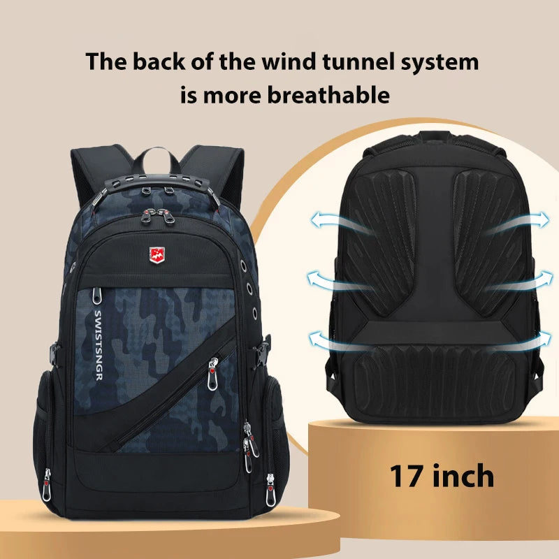 Vabena 2026 Waterproof Laptop Backpack - 17/20 Inch Travel & Everyday Rucksack for Men & Women