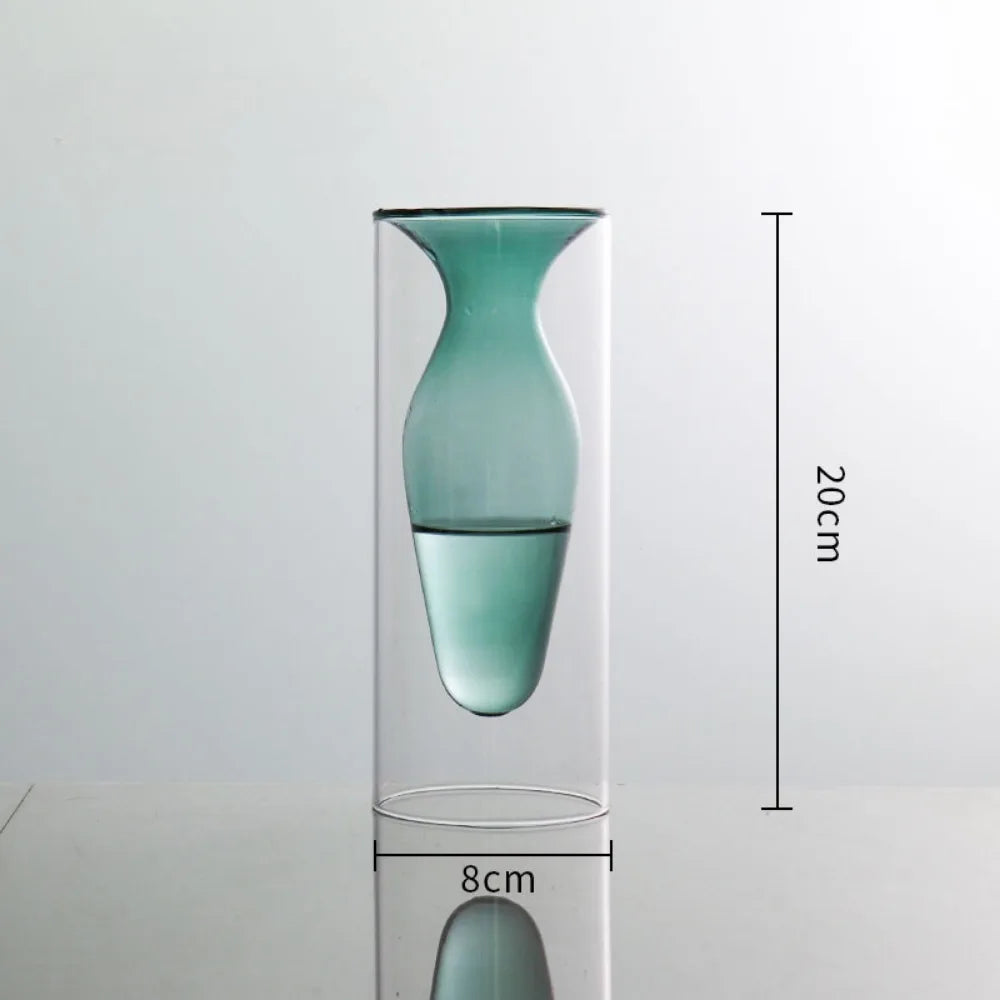 Elegant Glass Hydroponic Vases - Modern Wedding & Home Decor