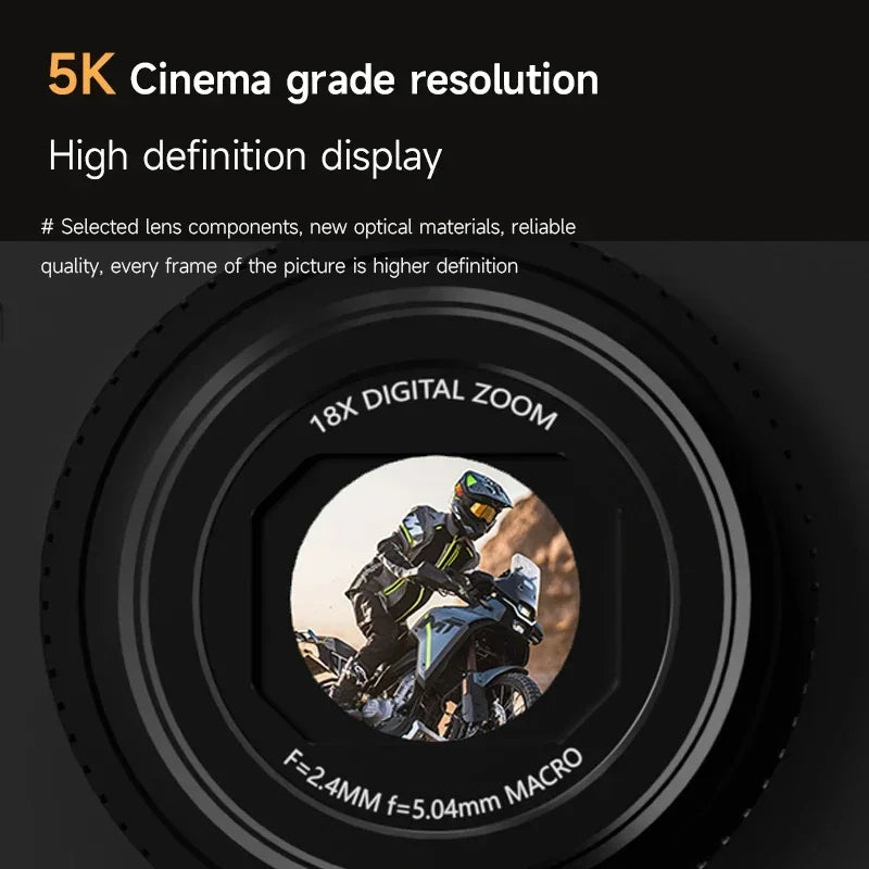OnePlus 5K Vlog Camera - 75MP, Flip Screen, 18x Zoom