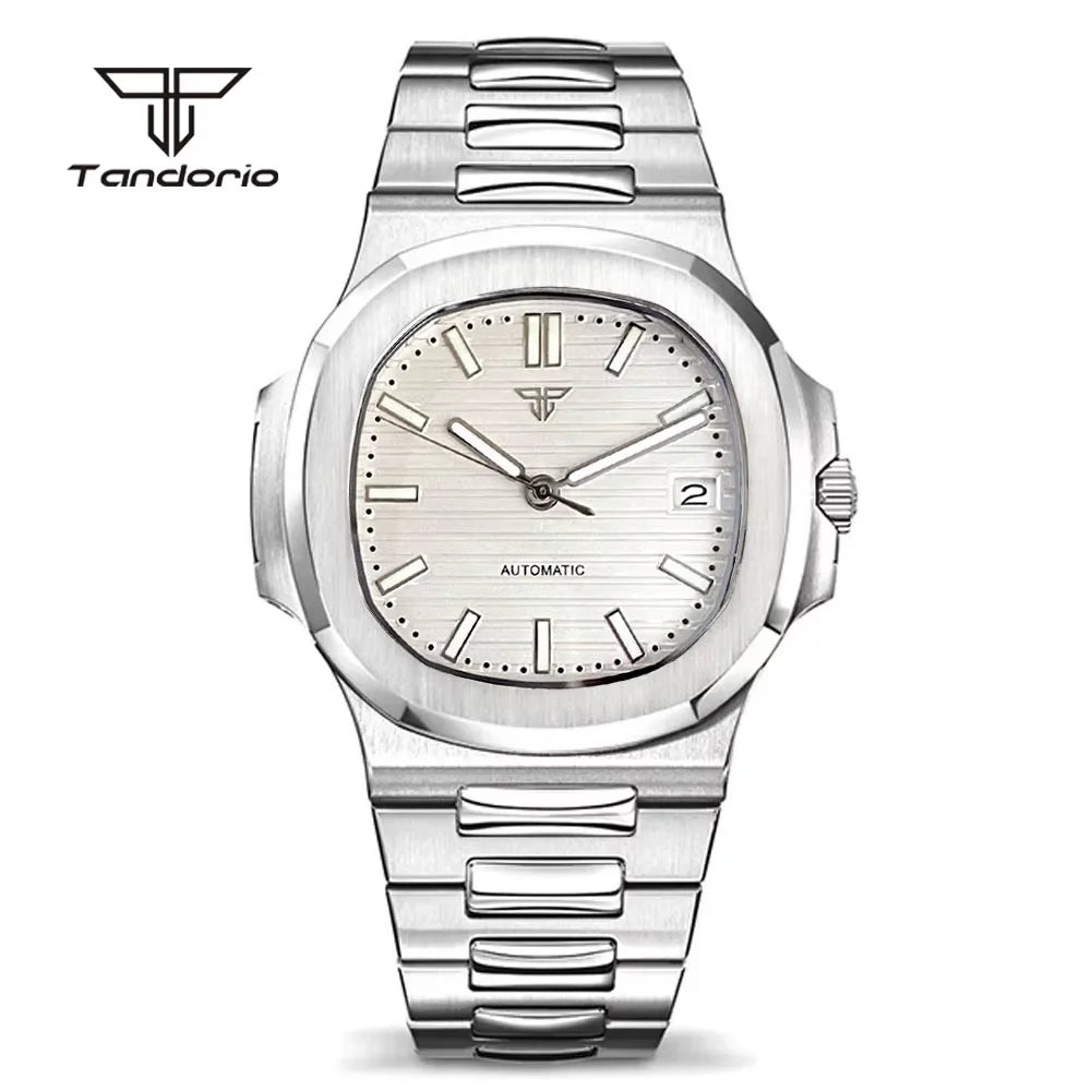Tandorio Square Automatic Watch - Sapphire, Lume, NH35
