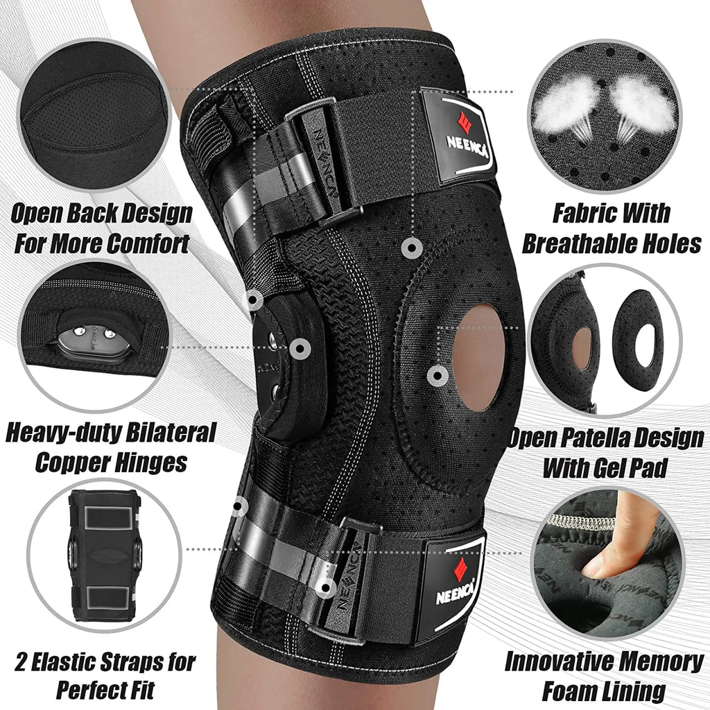 NEENCA Hinged Knee Brace - Advanced Support for Pain Relief & Recovery