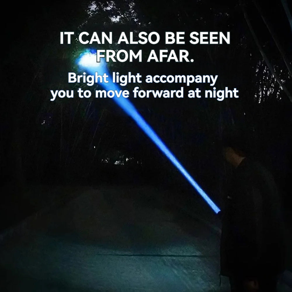 Vabena 10000LM Tactical LED Flashlight | 15000mAh Rechargeable 4km Spotlight