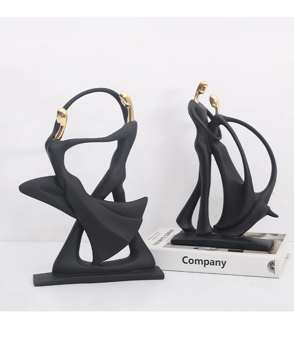 Scandinavian Abstract Dancer Sculpture - Modern Home Decor