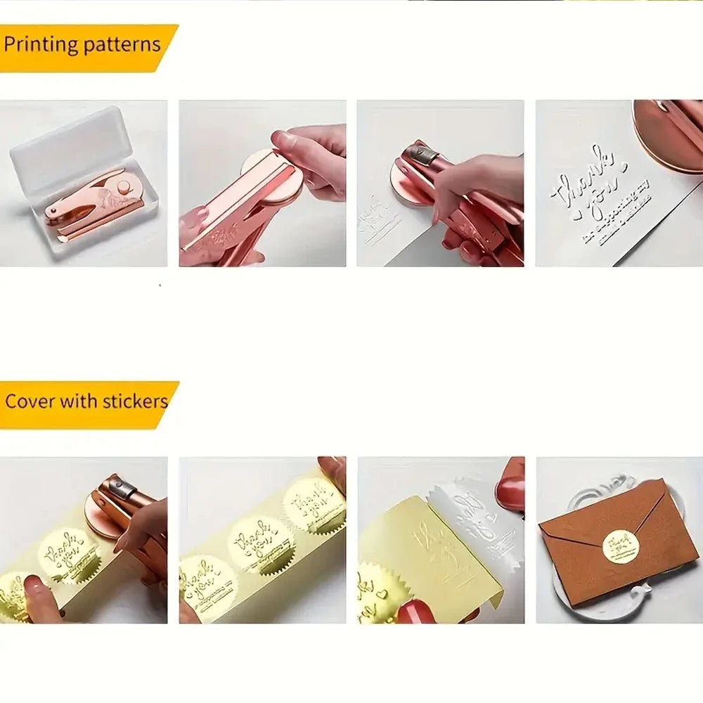 Custom Embosser Stamp for Books, Weddings & Invitations | DIY Seal