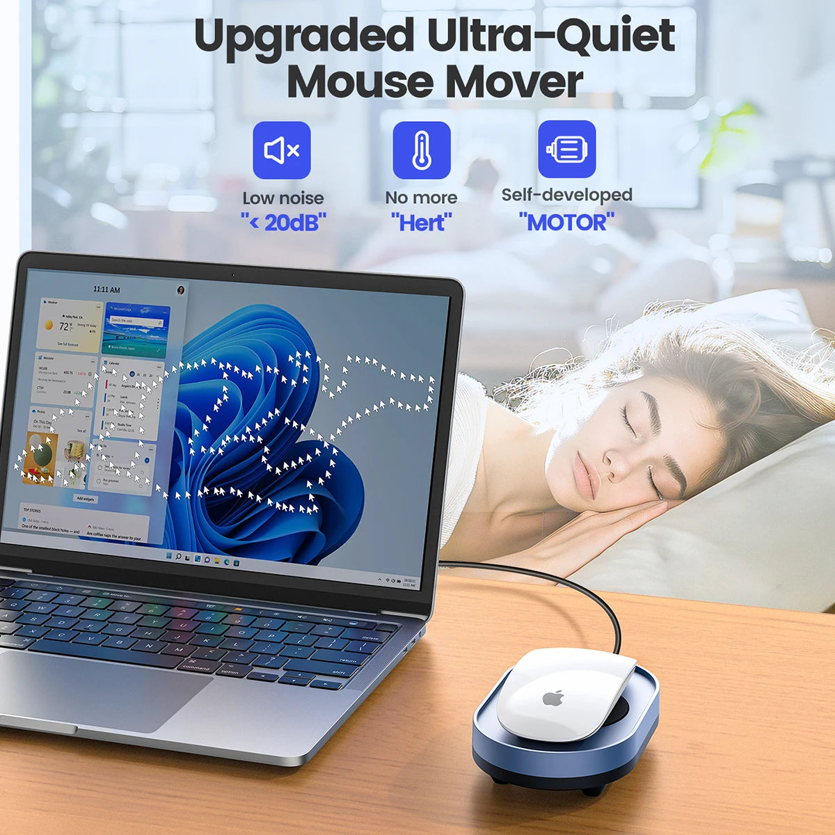 Virtual Mouse Mover: Undetectable Automatic Movement to Prevent Computer Lock Screen