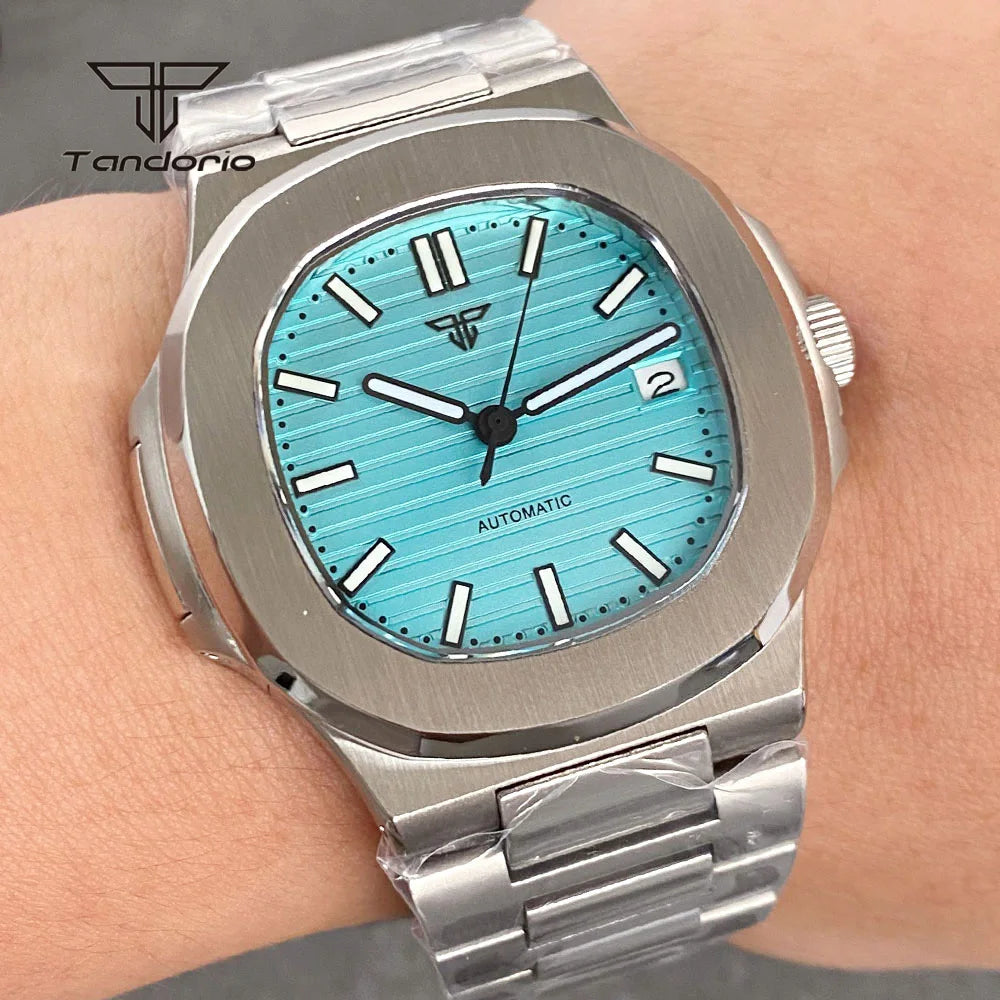 Tandorio Square Automatic Watch - Sapphire, Lume, NH35