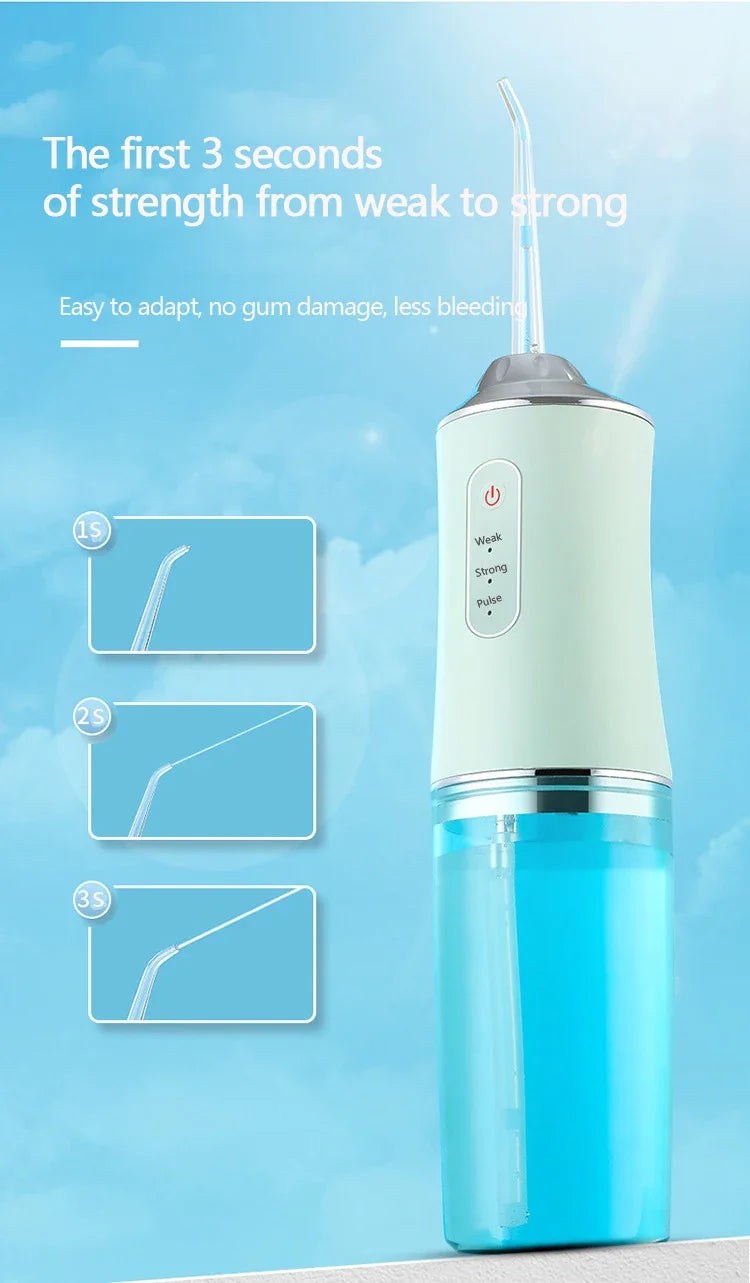 Oral Irrigator Dental Water Jet Flosser - Teeth Whitening & Cleaning Tool
