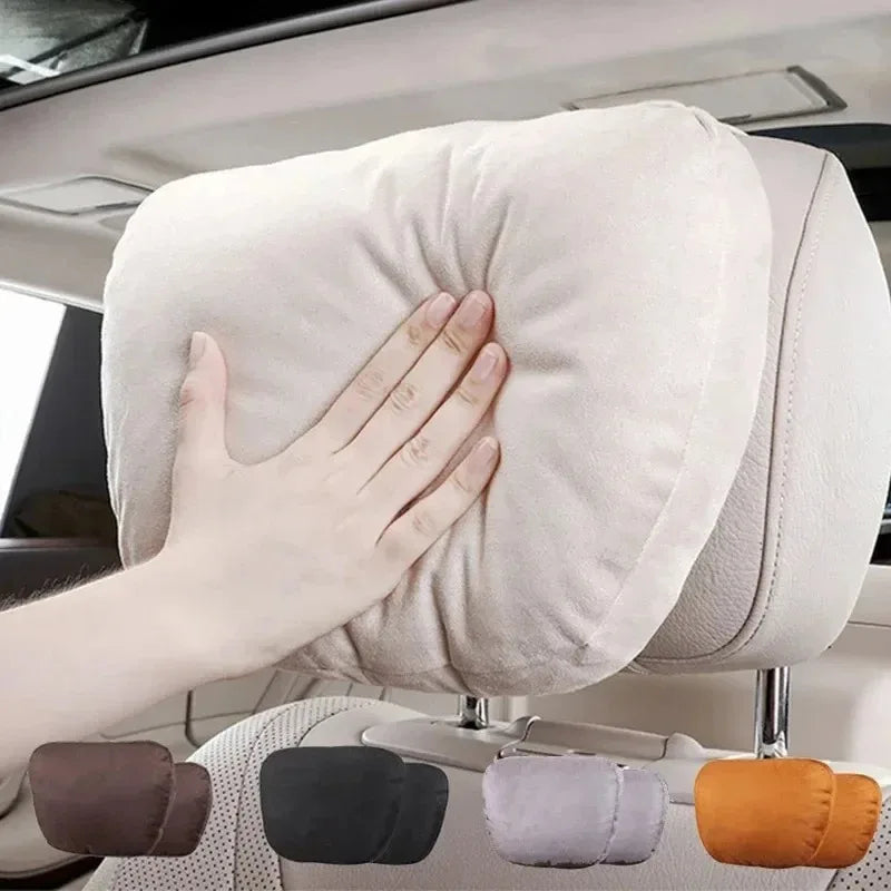 Premium Car Headrest Neck Support Pillow - Maybach S-Class Design, Universal Fit