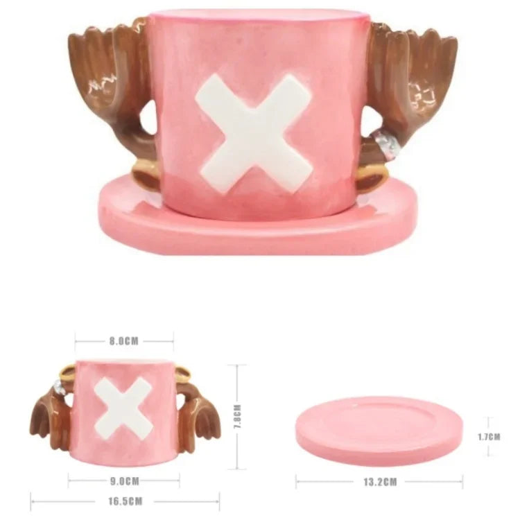 Anime Hat Ceramic Mug & Plate Gift Set - Fandom Present
