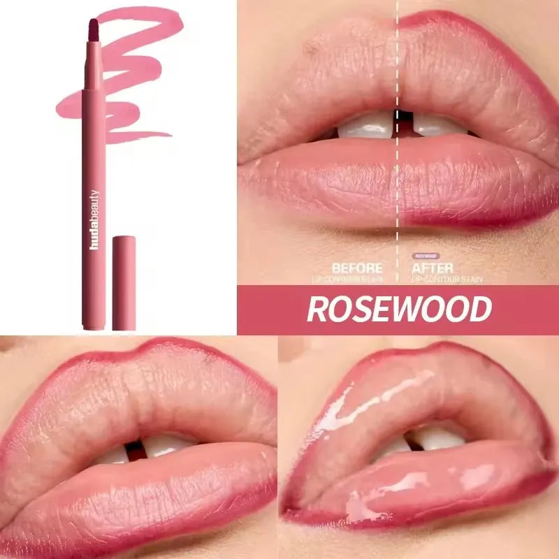 Vabena Velvet Brown Lip Liner Pencil - Matte, Waterproof & Non-Stick Lip Contour