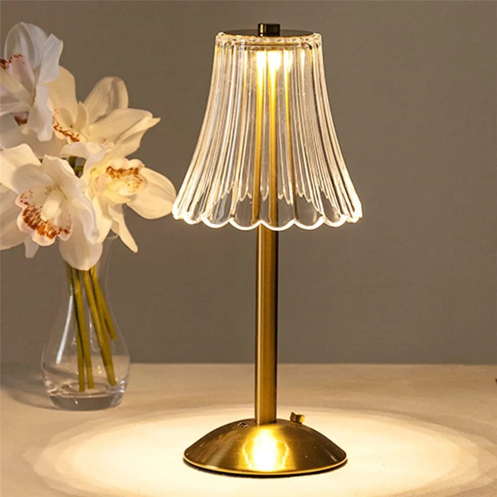 DBF Cordless Touch-Dimming LED Table Lamp - Portable & Dimmable Light