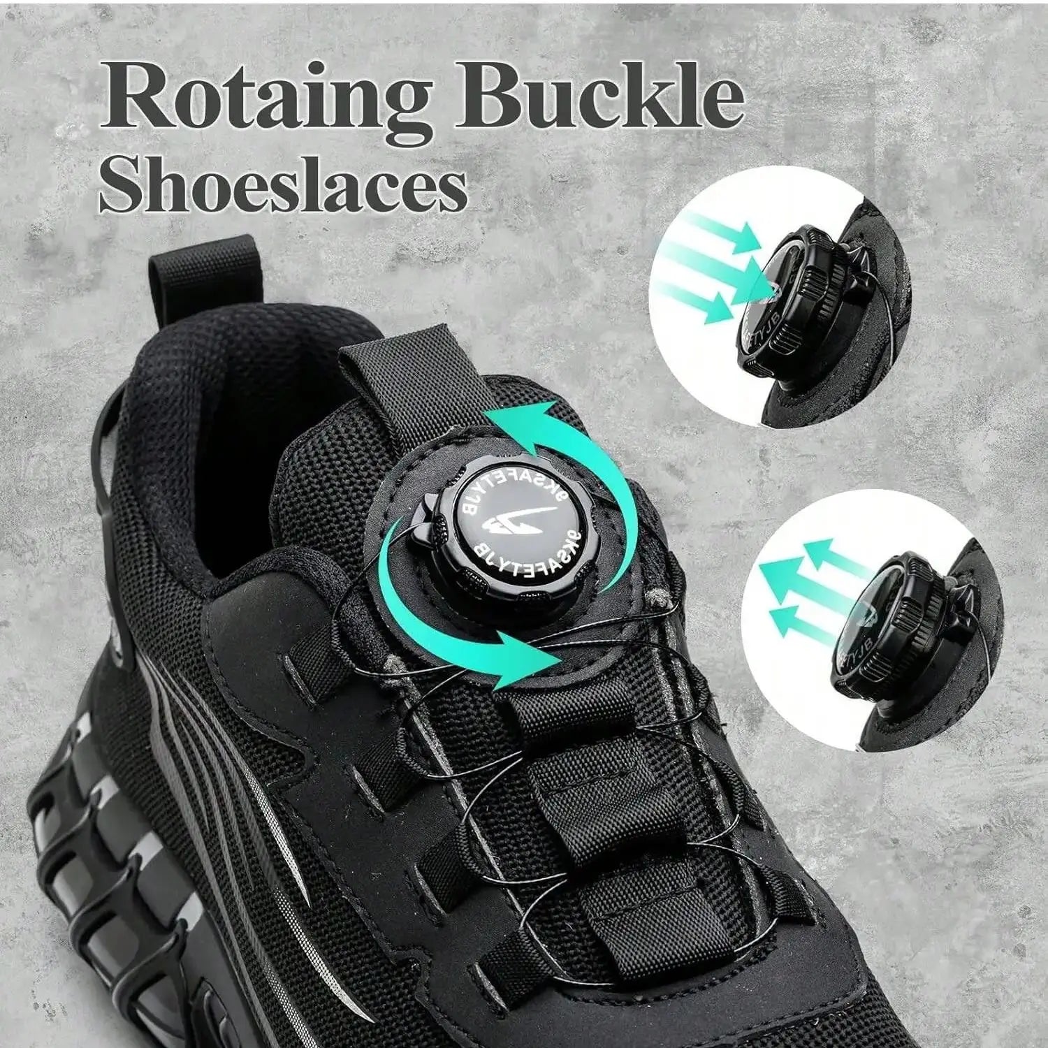 Vabena Lace-Free Steel Toe Safety Sneakers for Ultimate Work Comfort