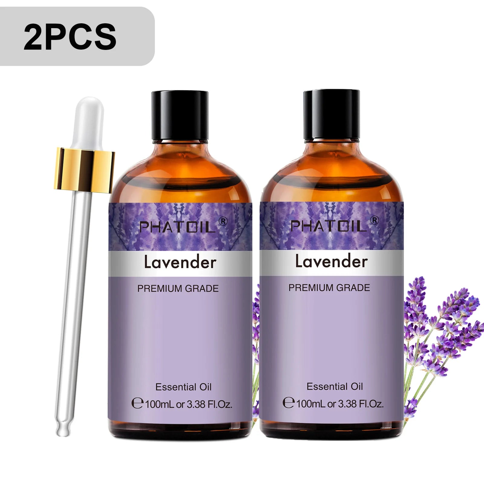PHATOIL Premium Essential Oil Blend - Sandalwood, Lavender, Eucalyptus, Peppermint