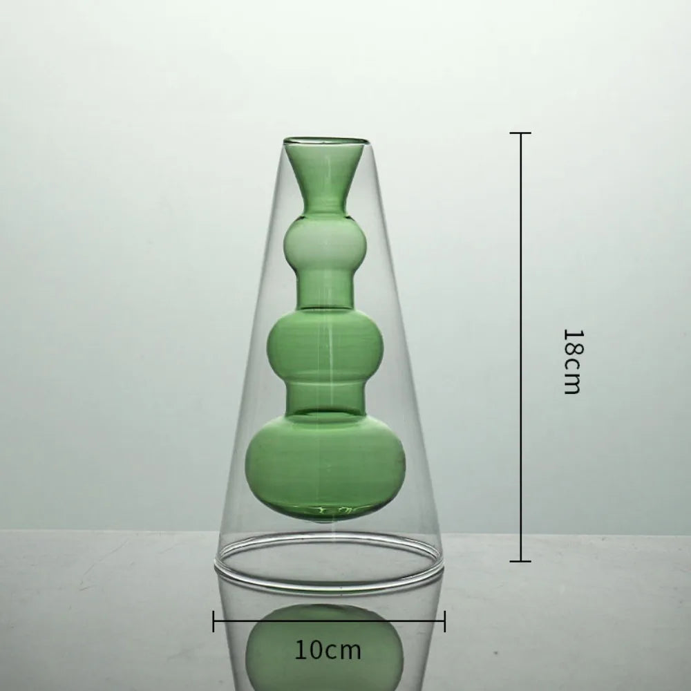 Elegant Glass Hydroponic Vases - Modern Wedding & Home Decor