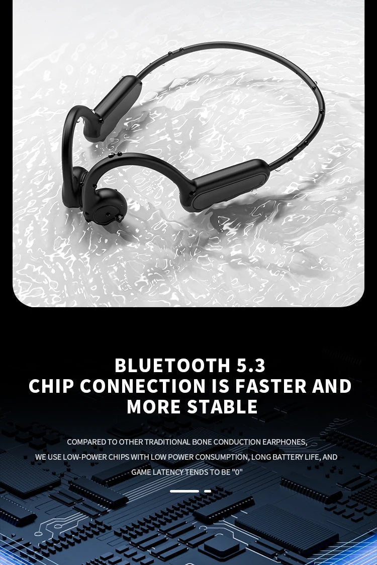 B8 True Bone Conduction Earphones | Bluetooth 5.3 Sports Wireless IPX5