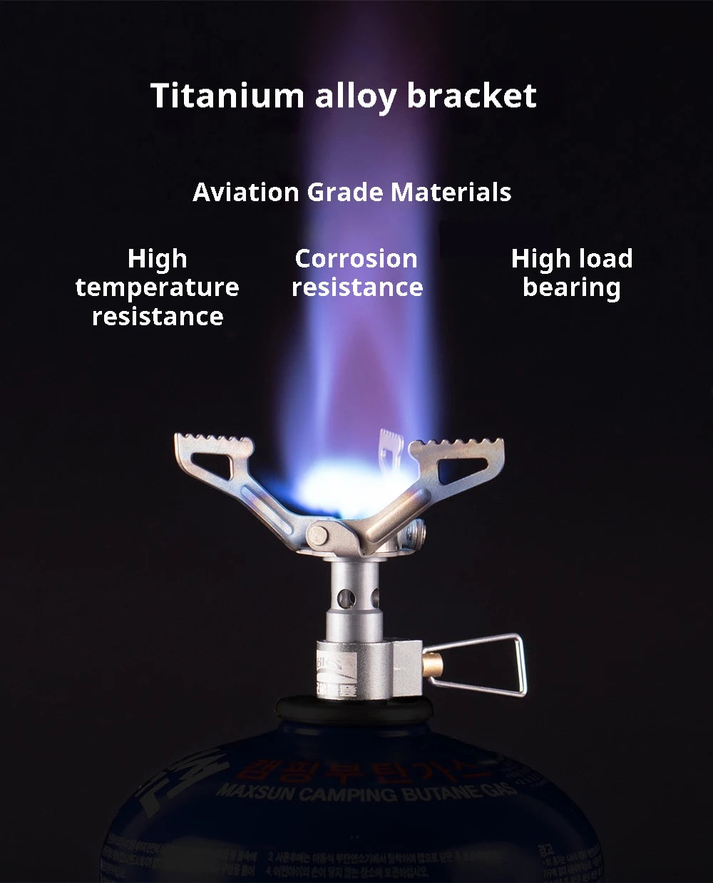 BRS-3000T Mini Titanium Camping Gas Stove - Ultra-Light & Portable Survival Burner