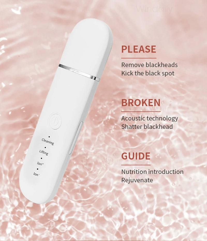Windaily Advanced Cavitation Face Spatula Scrubber - Deep Cleanse & Rejuvenate