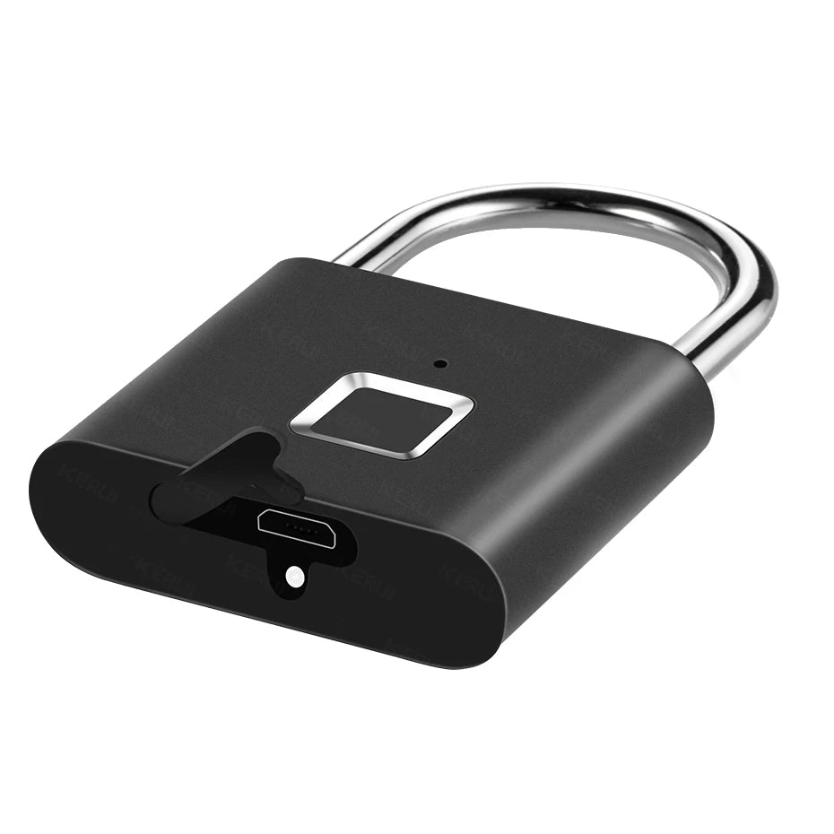 KERUI Fingerprint Smart Padlock | Keyless USB Anti-Theft Lock