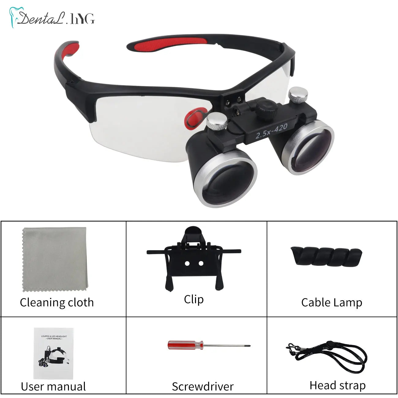 Dentistry Binocular Magnifier - 2.5X/3.5X Optical Loupes for Surgical Precision