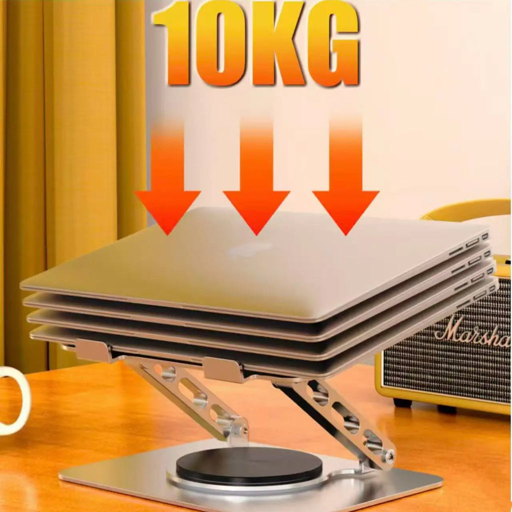 PHONEPACE 360 Rotating Aluminum Laptop Stand - Ergonomic Desk Riser