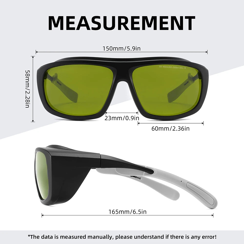 Laser Safety Glasses - UV, IR, IPL, FPV Eye Protection 1064nm, 532nm