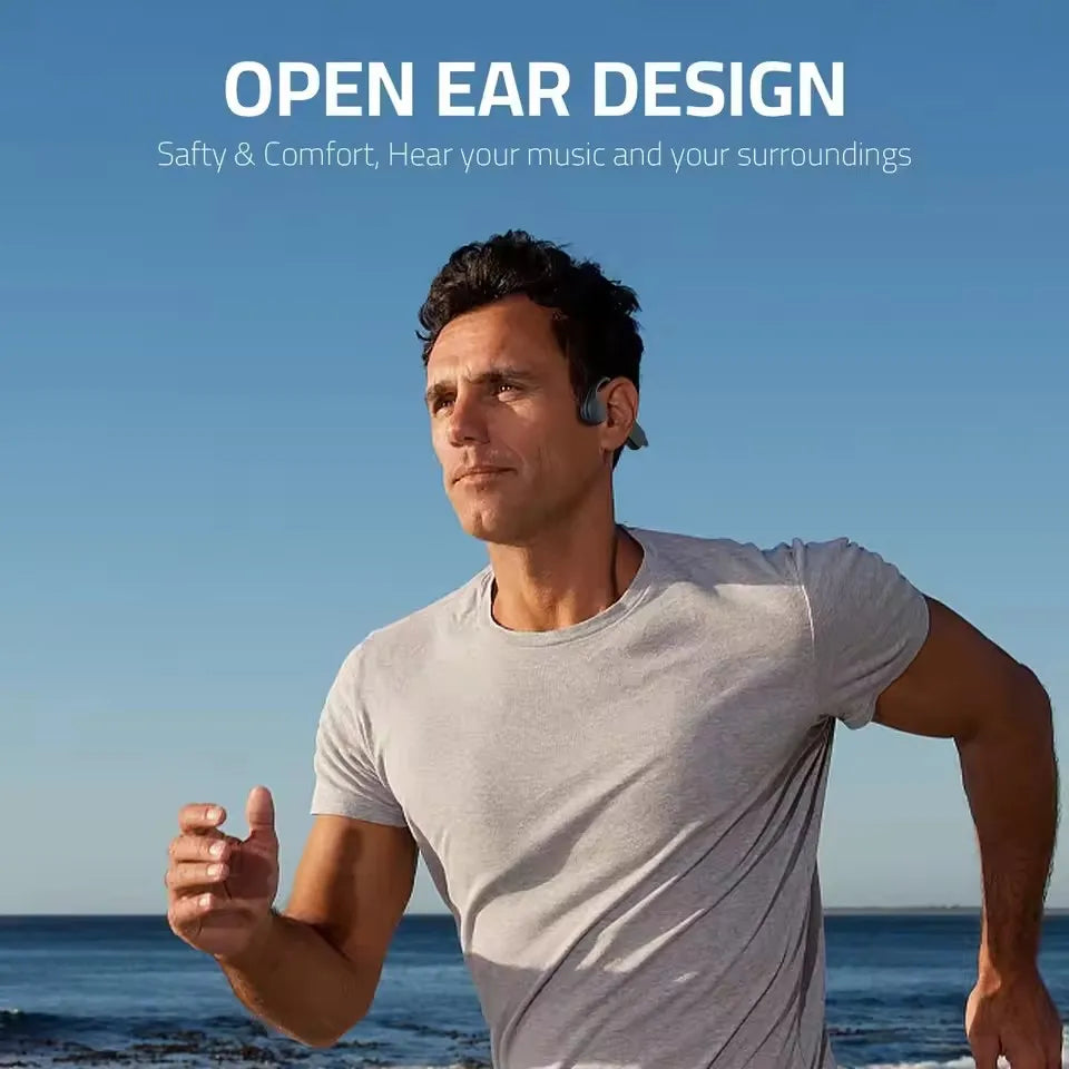 LonMao B33 Bone Conduction Bluetooth 5.4 Sports Headset with HD Mic