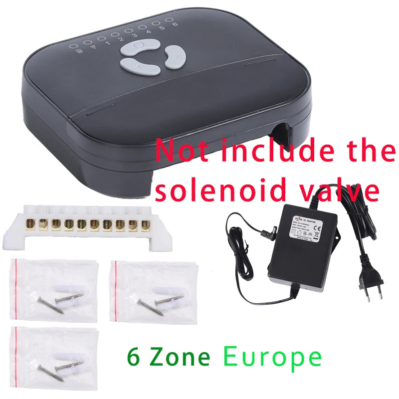 6-Zone Smart WiFi Garden Irrigation Timer & Tuya Controller