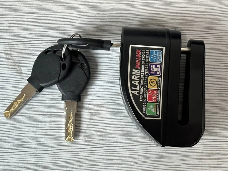 Falante Motorcycle Disc Brake Alarm Lock - Waterproof Anti-Theft Security for Bikes
