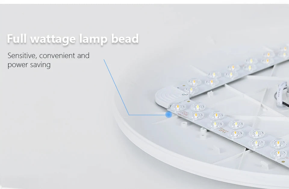 MARPOU Large LED Ceiling Lamp - Modern Bright Illumination for Bedroom