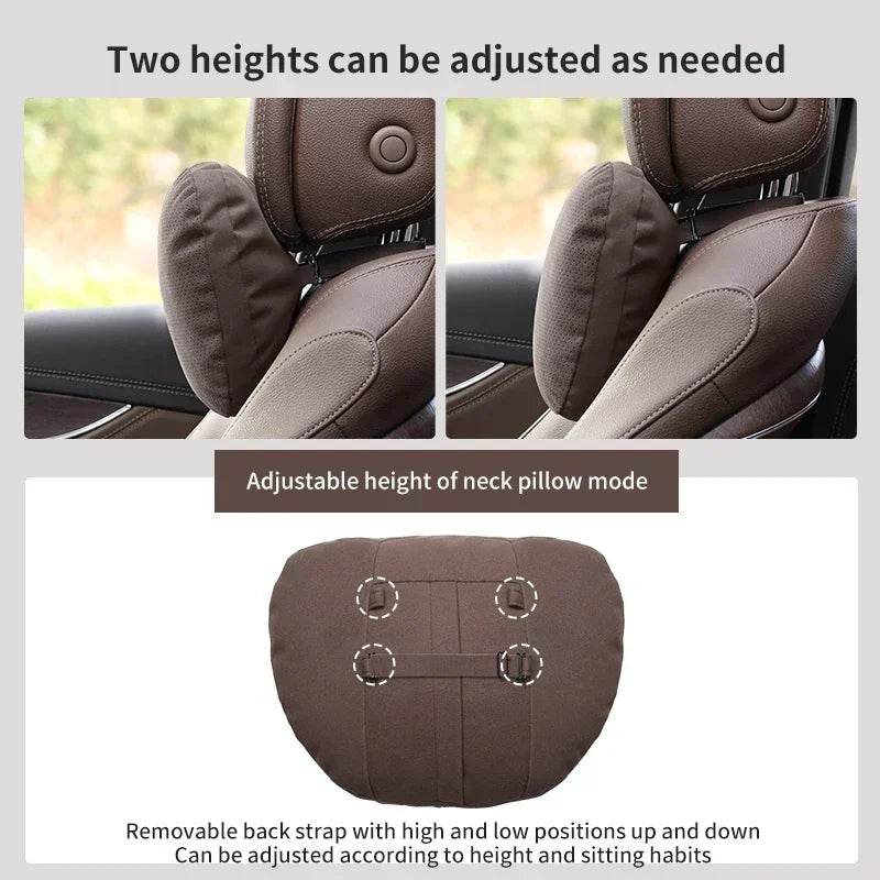 Premium Car Neck Support Pillow | Soft & Breathable Headrest Cushion | Maybach S Class Design
