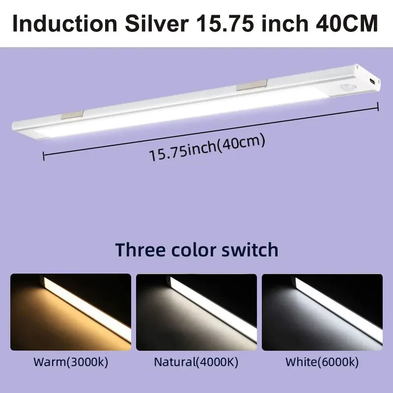 LED Cabinet Sensor Lights - Adjustable Brightness Motion Tube