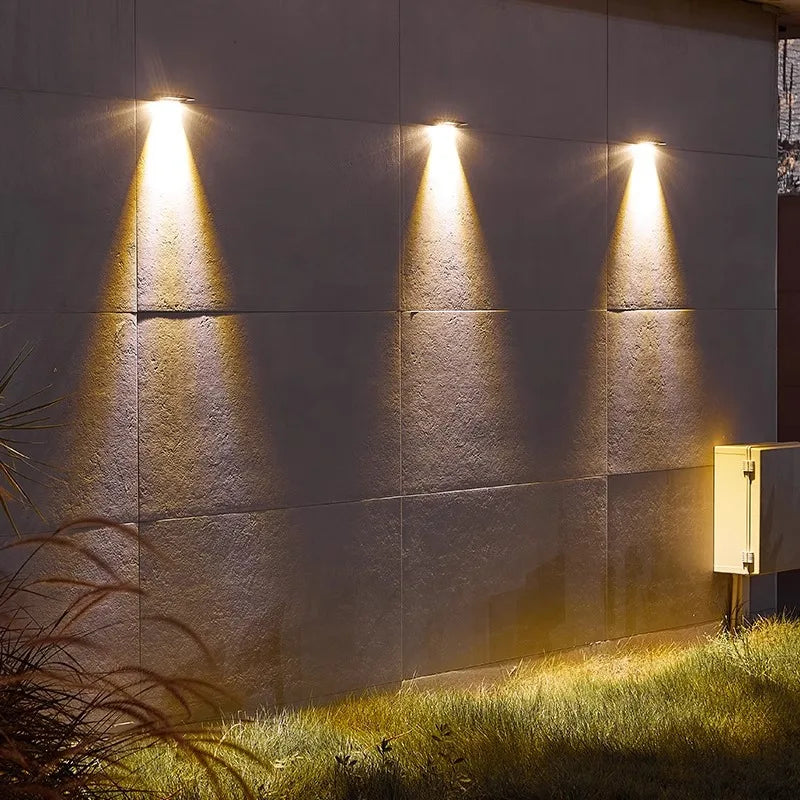 2-Pack 4 LED Solar Wall Lights – Outdoor Waterproof Fence & Deck Lighting