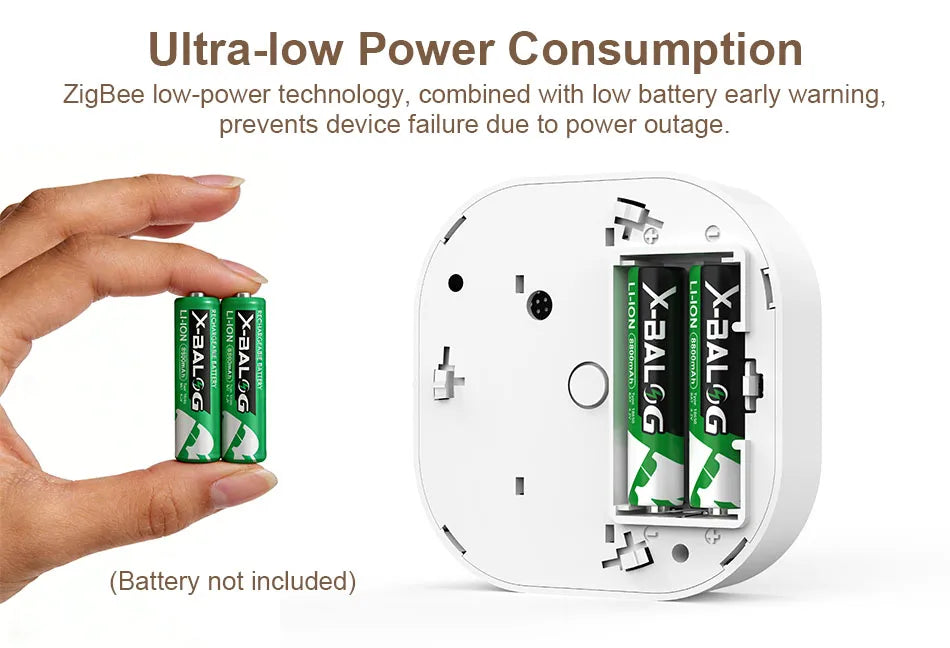 ZigBee WiFi Smart Smoke Detector Alarm for Tuya Smart Life Home Security