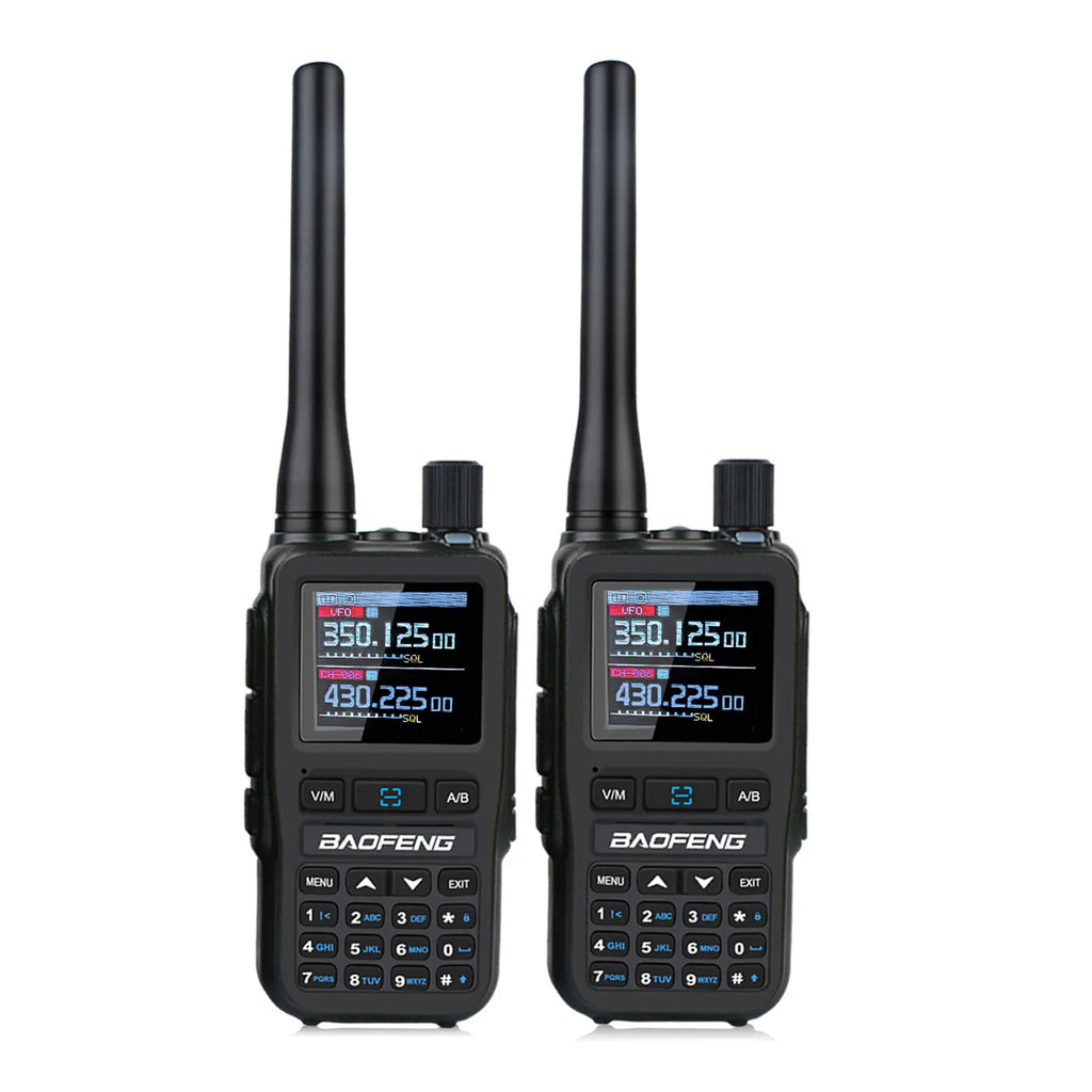 Baofeng UV-5R Mini 2PCS Dual Band Walkie Talkie - Compact 5W Amateur Radio with Air Band Rx & Type-C