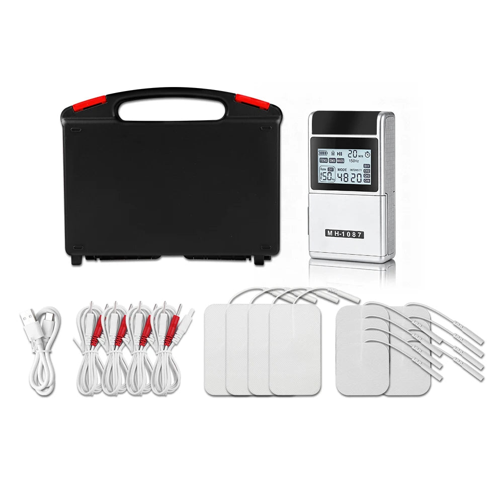 Digital TENS Unit: 4-Channel Rechargeable Muscle Stimulator for Pain Relief