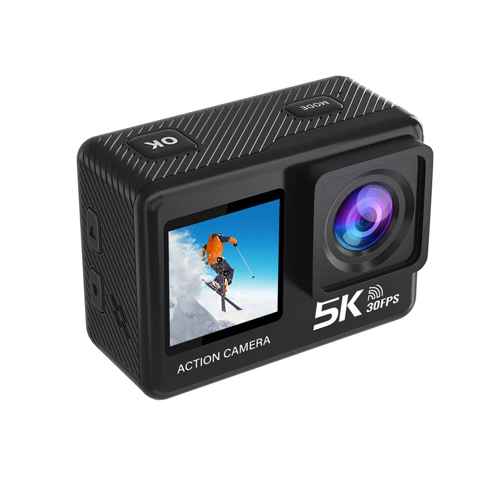 Sony IMX576 5K 4K 60FPS Waterproof 48MP Wi-Fi Action Camera for Adventure