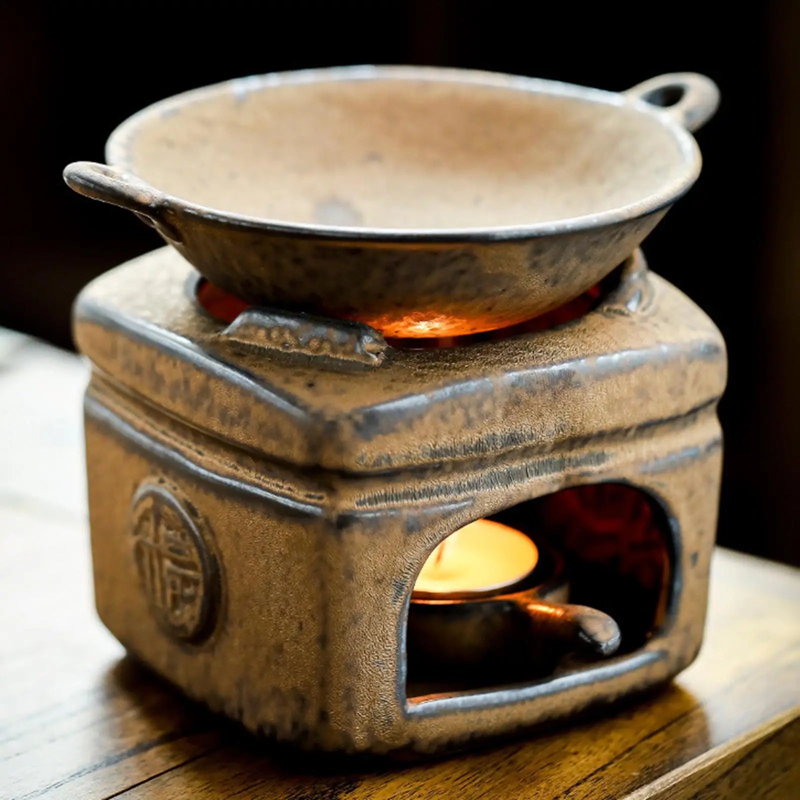 Modern Ceramic Aroma Burner & Wax Melt Diffuser | Bedroom Candle Spoon